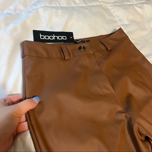 Brown leather pants Boohoo - Picture 3 of 4